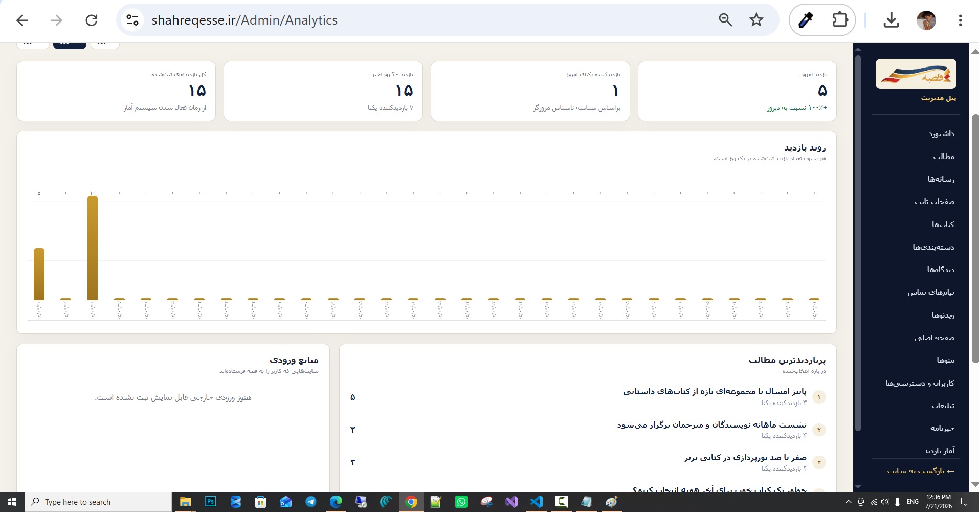 تصویر دوم پایگاه خبری شهر قصه